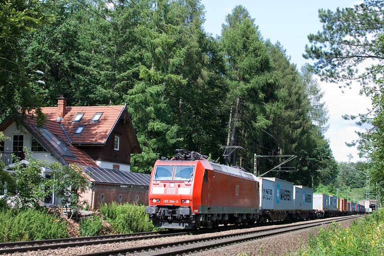 185 094 bei km 18,2 (Juli 2012)