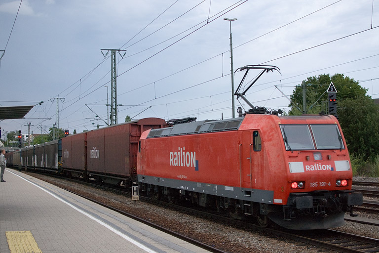 185 191 mit GA 60086 bei km 15,6 (Juli 2012)