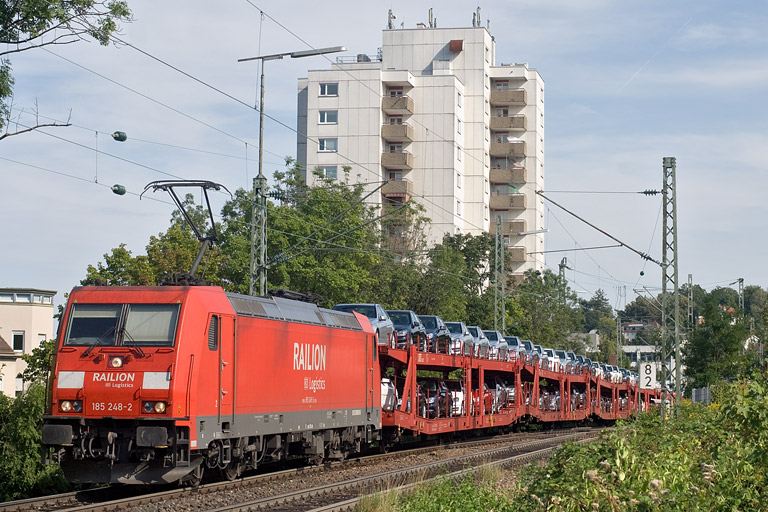 185 248 mit GA 60046 bei km 8,2 (August 2012)