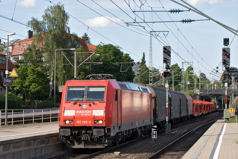 185 268 mit EK 56173 bei km 15,6 (Juni 2012)
