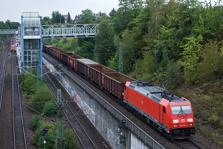 185 319 mit EK 56173 bei km 14,0 (August 2012)