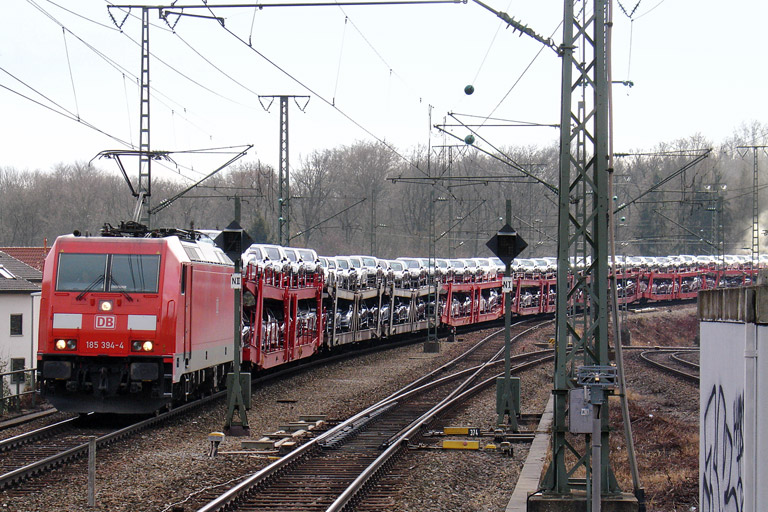 185 394 mit GA 60080 bei km 16,8 (Februar 2012)