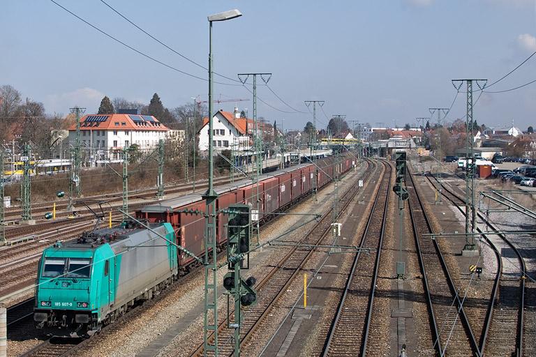 185 607 mit GA 60080 bei km 15,8 (M&auml;rz 2012)