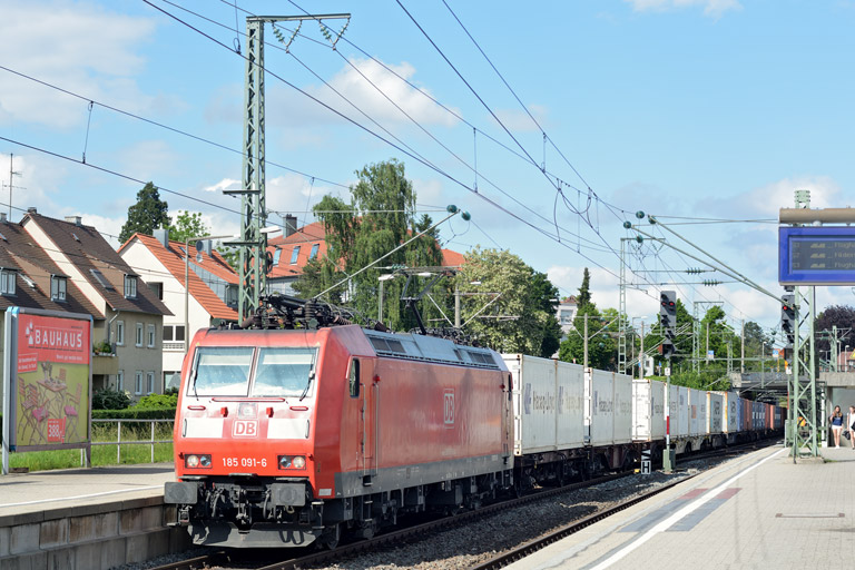 185 091 mit KT 43163 bei km 15,6 (Juni 2013)