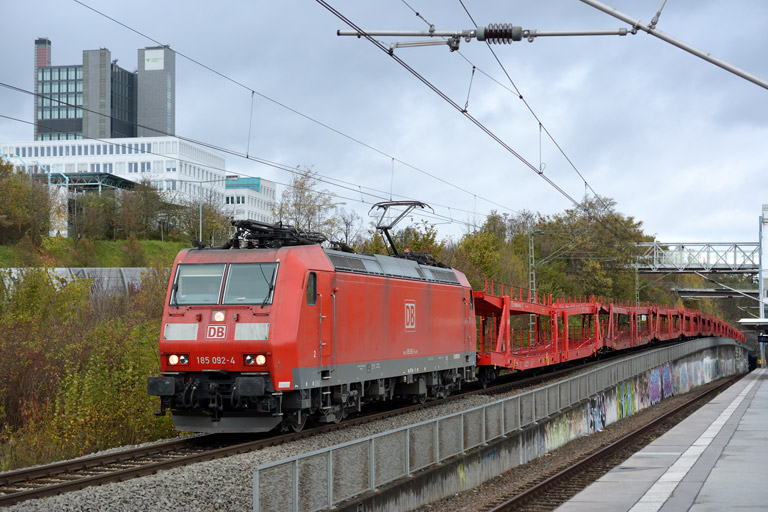 185 092 mit EK 56165 bei km 14,2 (November 2013)