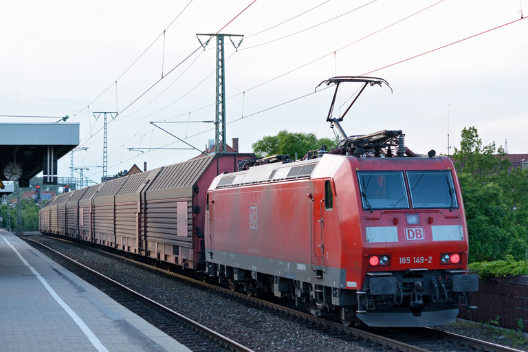 185 149 mit GA 60084 bei km 16,8 (Juni 2013)