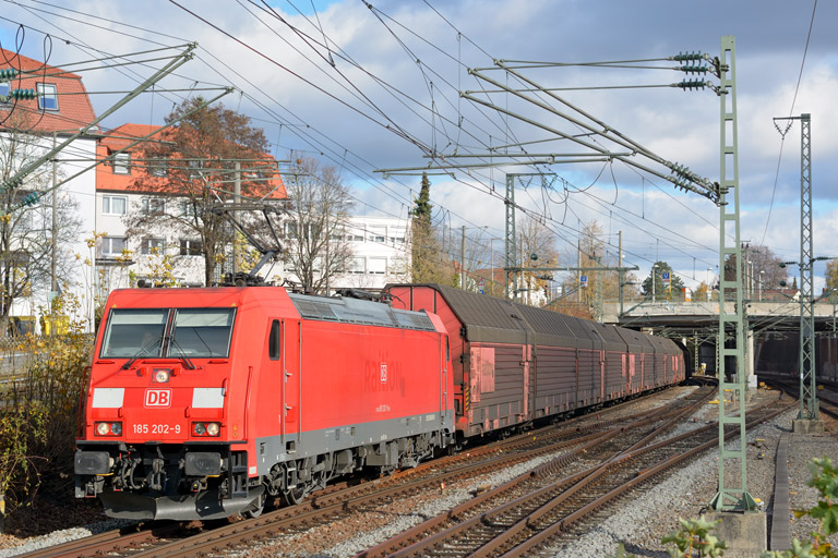 185 202 mit EK 56165 bei km 15,4 (November 2013)