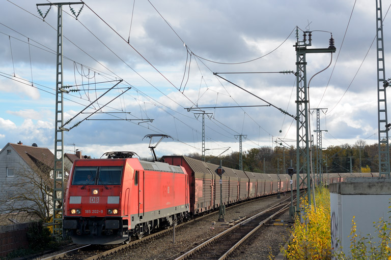 185 202 mit GA 62531 bei km 16,8 (November 2013)