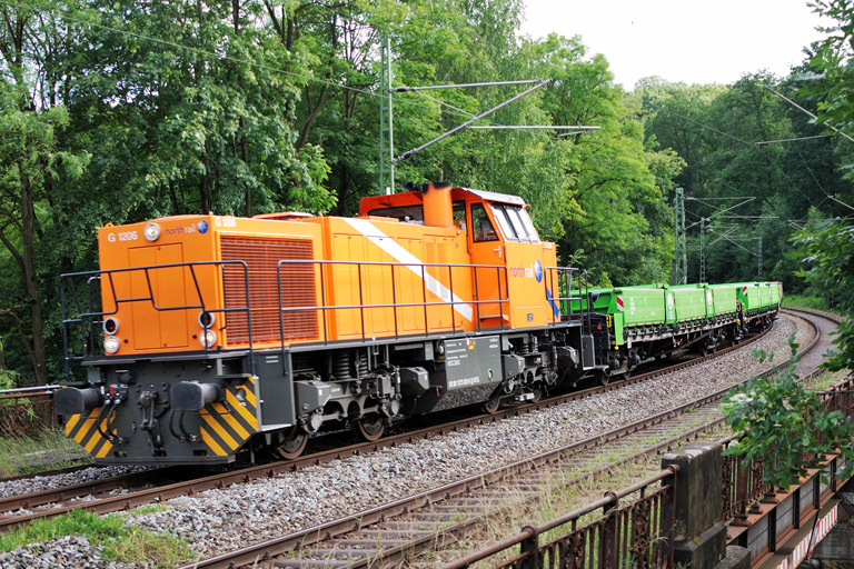 Northrail 275 020 (Baureihe G 1206) bei km 11,0 (Juni 2013)