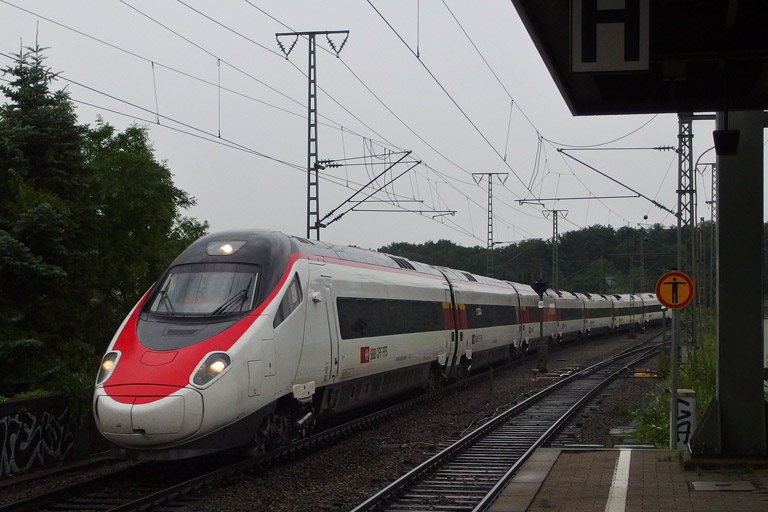 ETR 610 007 als Mess LPFT-T 92531 bei km 16,8 (Juli 2013)
