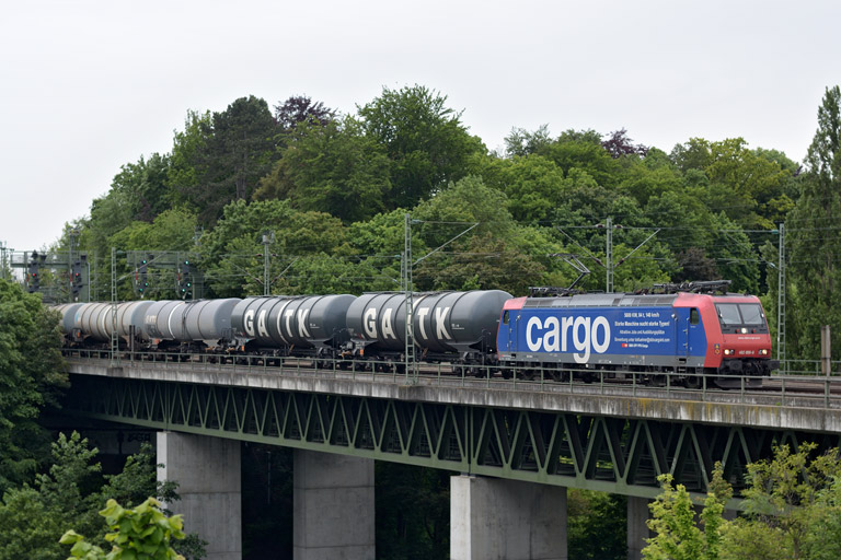 482 009 bei km 14,6 (Juni 2013)