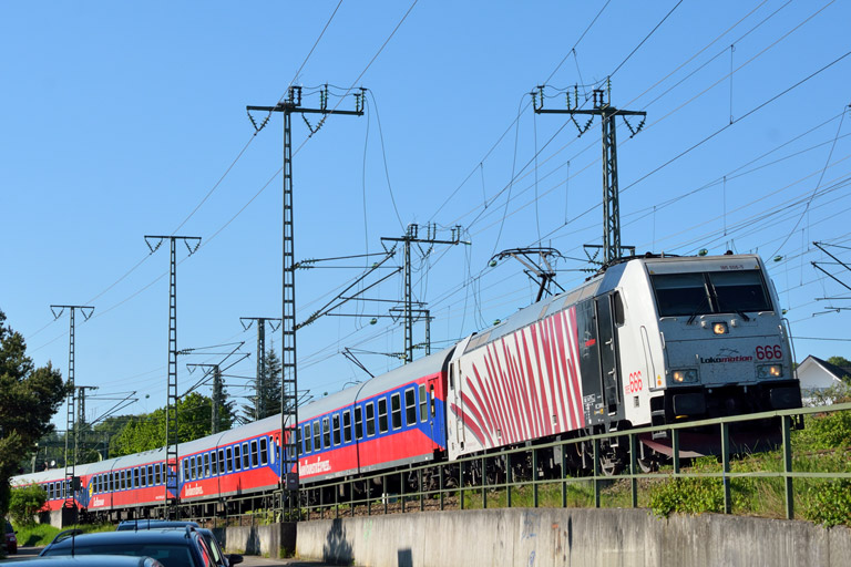 185 666 bei km 16,6 (Mai 2014)