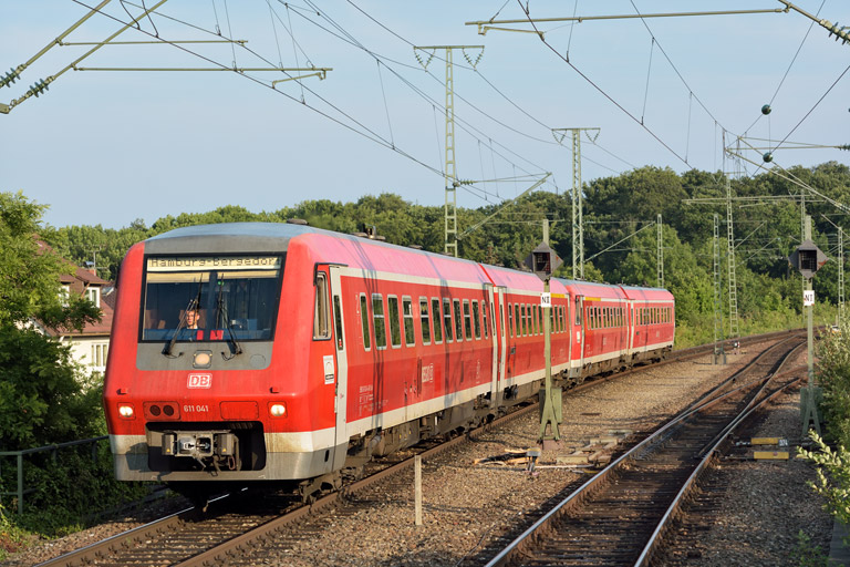 611 041 als Lt 22280 bei km 16,8 (Juni 2014)