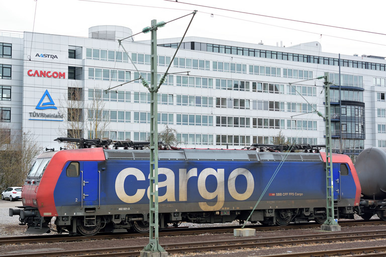 482 021 bei km 15,6 (Februar 2014)