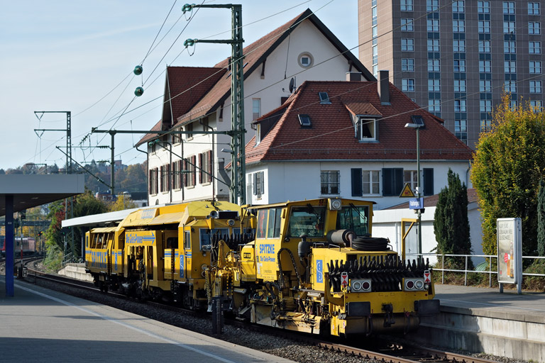 Bauzug bei km 15,6 (November 2014)