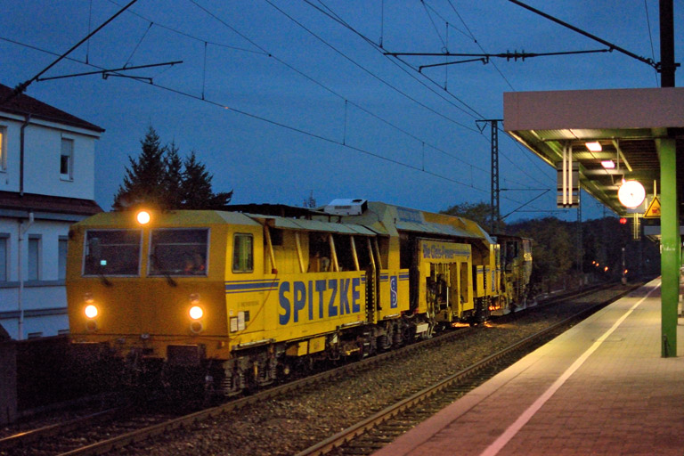 Bauzug bei km 16,8 (November 2014)