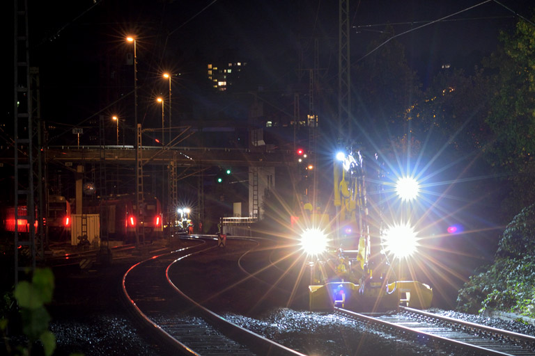 Zweiwegebagger bei km 15,6 (September 2015)