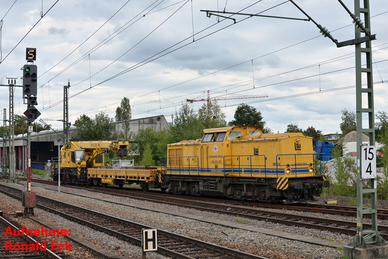 LW 203.001 (ex-DR 202 390) bei km 15,4 (August 2017)