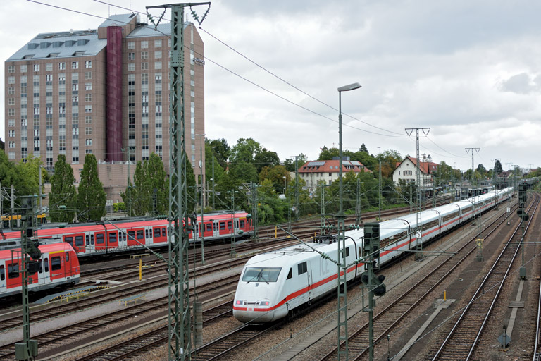 ICE 1 (Baureihe 401) als LPFT-A 77730 bei km 15,8 (September 2017)