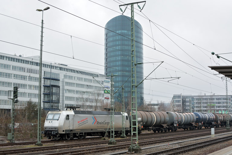 RHC 145 086 bei km 15,6 (Januar 2018)