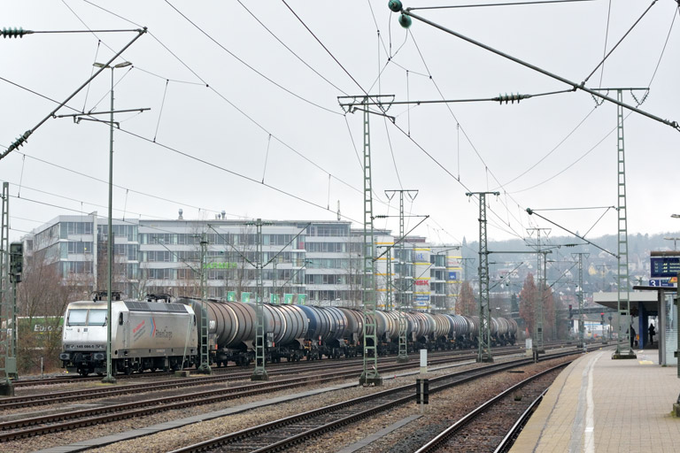 RHC 145 086 bei km 15,6 (Januar 2018)