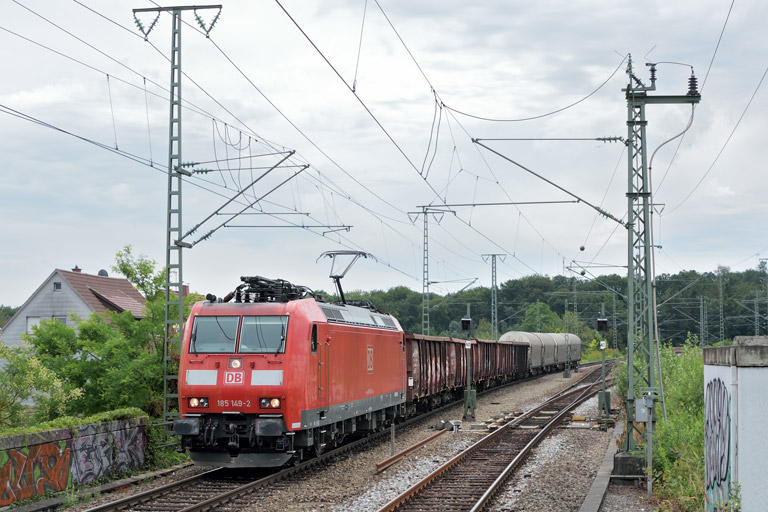 185 149 mit EZ 68191 bei km 16,8 (Juli 2018)