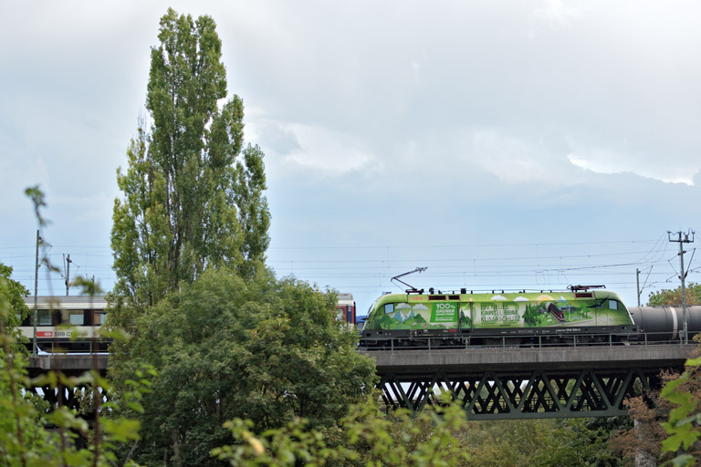 &Ouml;BB 1016 020 mit IC 283 bei km 14,6 (September 2018)