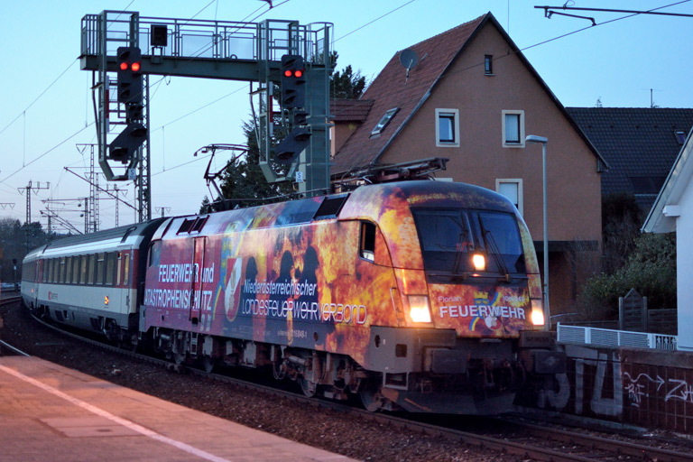 &Ouml;BB 1016 048 mit IC 283 bei km 16,6 (M&auml;rz 2018)