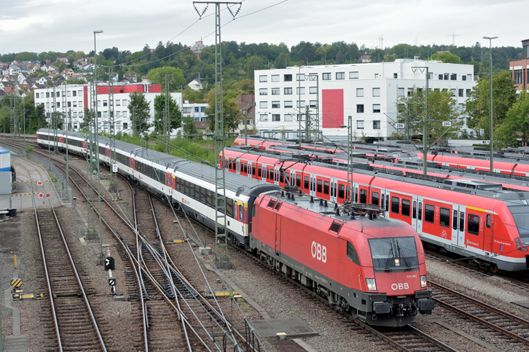 &Ouml;BB 1116 057 mit IC 284 bei km 16,0 (August 2018)