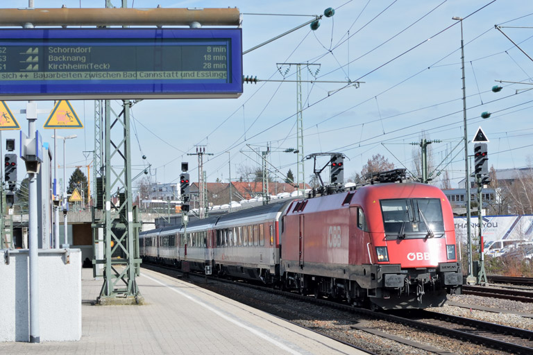 &Ouml;BB 1116 097 mit IC 187 bei km 15,6 (M&auml;rz 2018)