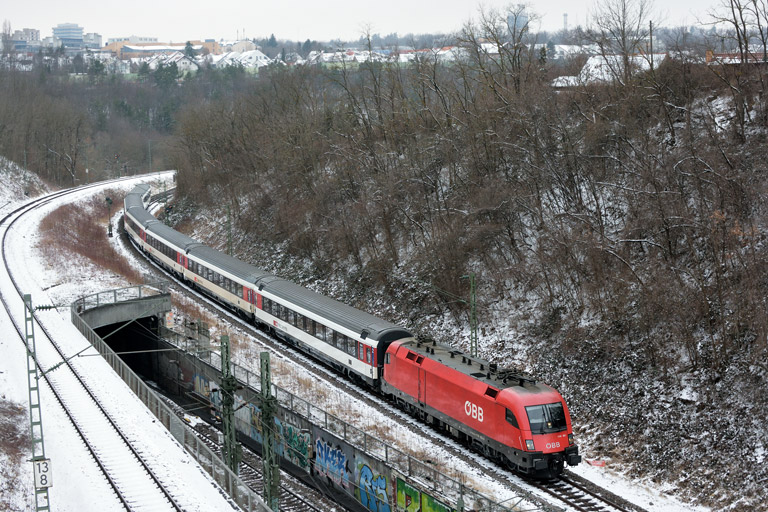 &Ouml;BB 1116 103 mit IC 189 bei km 13,8 (M&auml;rz 2018)