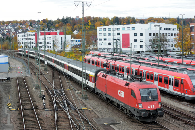 &Ouml;BB 1116 115 mit IC 280 bei km 16,0 (November 2018)