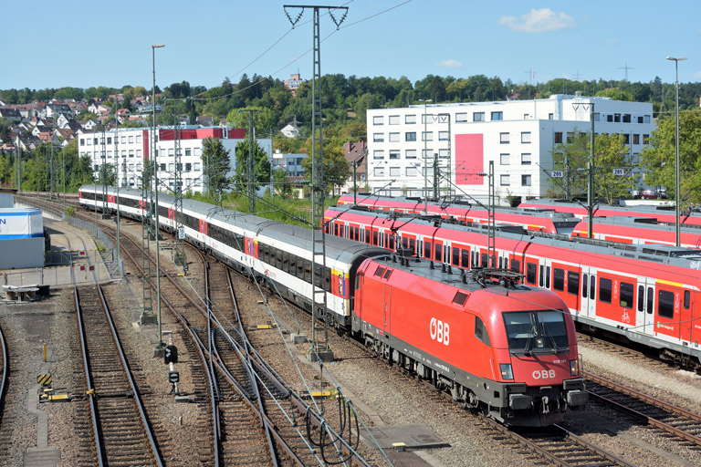 &Ouml;BB 1116 141 mit IC 282 bei km 16,0 (August 2018)