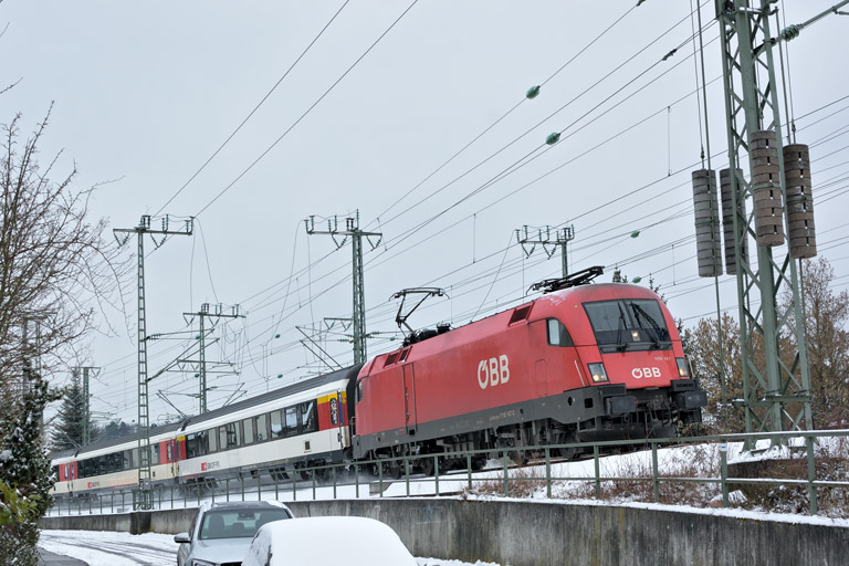 &Ouml;BB 1116 147 mit IC 282 bei km 16,4 (M&auml;rz 2018)