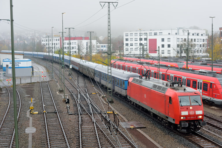 145 052 mit DPE 86366 bei km 16,0 (November 2019)