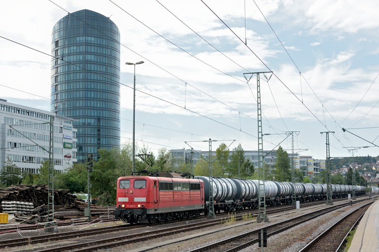 151 001 bei km 15,6 (September 2019)