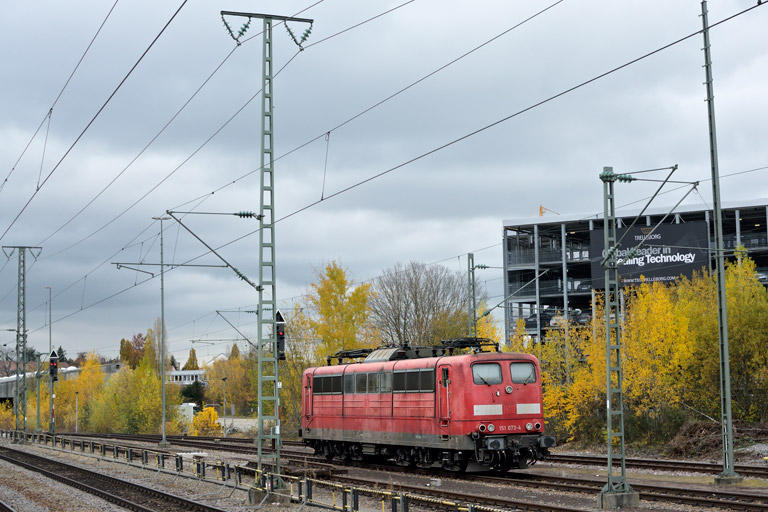 151 073 bei km 15,4 (November 2019)