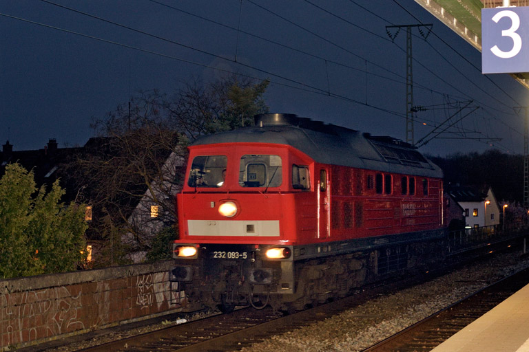 232 093 bei km 16,8 (M&auml;rz 2019)
