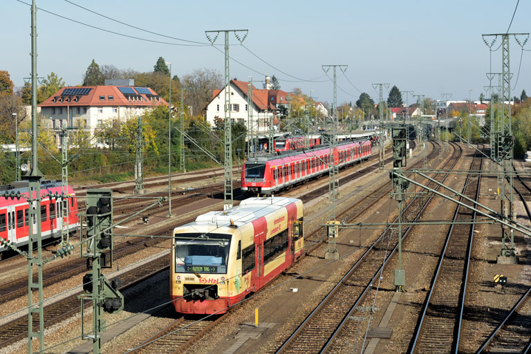 HzL Regioshuttle VT 247 als DbZ 26395 bei km 15,8 (Oktober 2019)