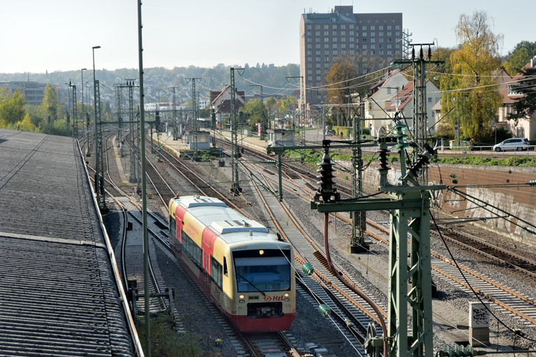 HzL Regioshuttle VT 247 als DbZ 26395 bei km 15,4 (Oktober 2019)