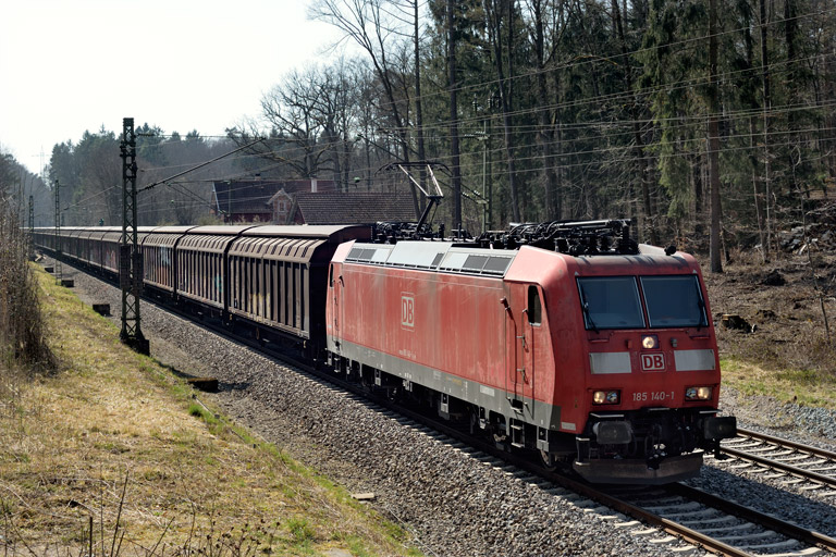 185 140 mit GK 41684 bei km 18,2 (April 2020)