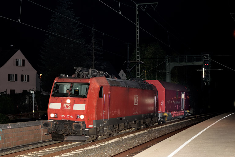 185 147 mit Hilfz 99970 bei km 16,8 (September 2020)