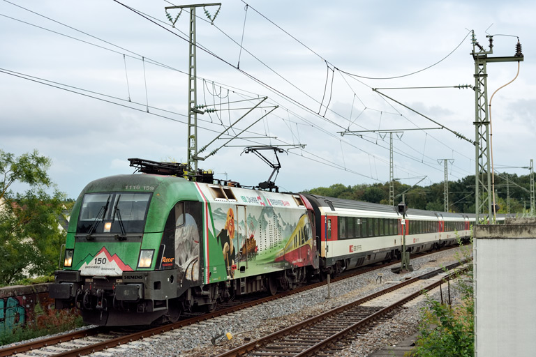 &Ouml;BB 1116 159 mit IC 184 bei km 16,8 (September 2020)
