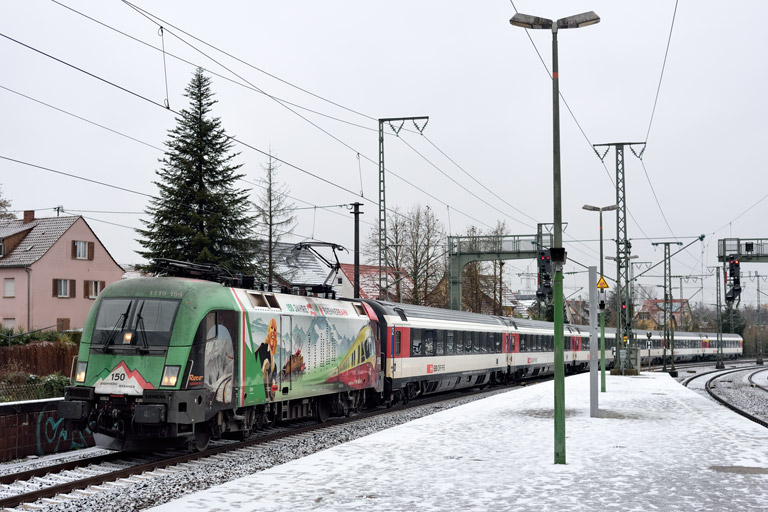 &Ouml;BB 1116 159 mit IC 187 bei km 16,8 (Dezember 2020)