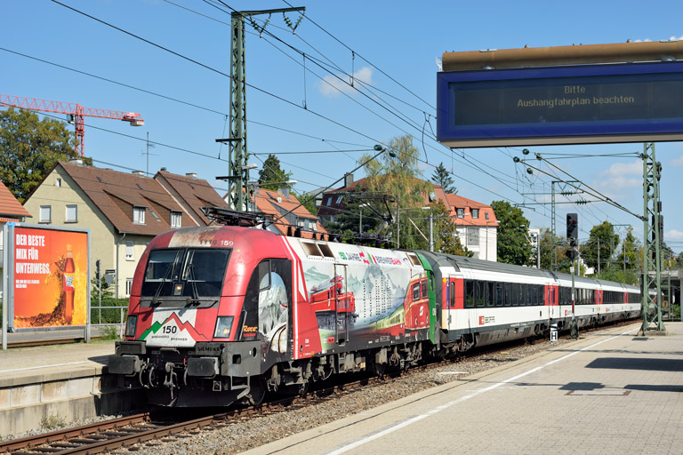 &Ouml;BB 1116 159 mit IC 187 bei km 15,6 (September 2020)