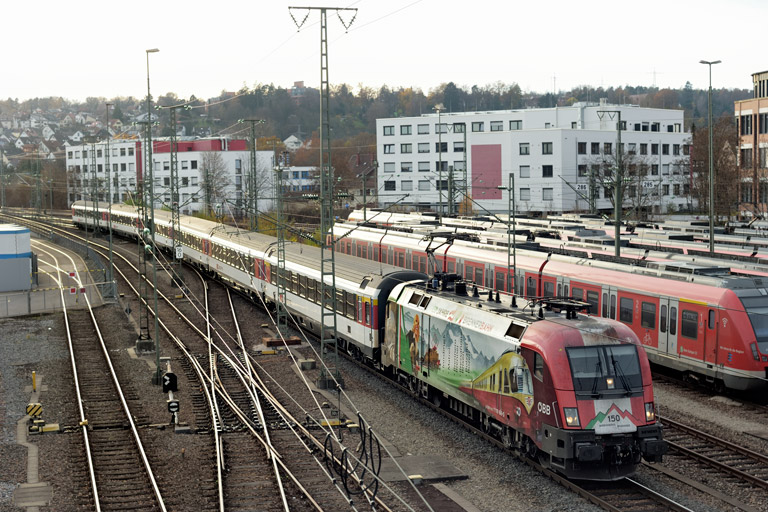 &Ouml;BB 1116 159 mit IC 188 bei km 16,0 (November 2020)