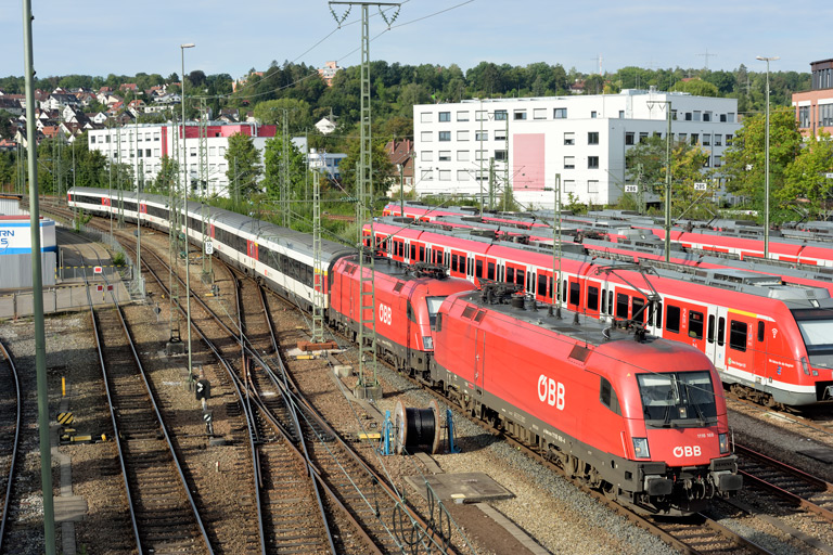 &Ouml;BB 1116 169 und &Ouml;BB 1116 167 mit IC 284 bei km 16,0 (September 2020)