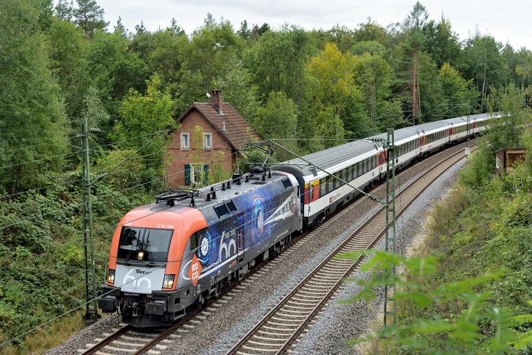 &Ouml;BB 1116 199 mit IC 188 bei km 19,2 (September 2020)