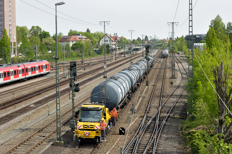Zweiwegefahrzeug bei km 15,8 (April 2020)