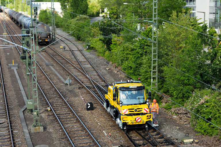 Zweiwegefahrzeug bei km 16,0 (Mai 2020)